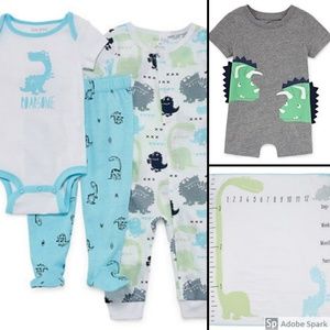Dinosaur Baby Gift Set - clothes and blanket